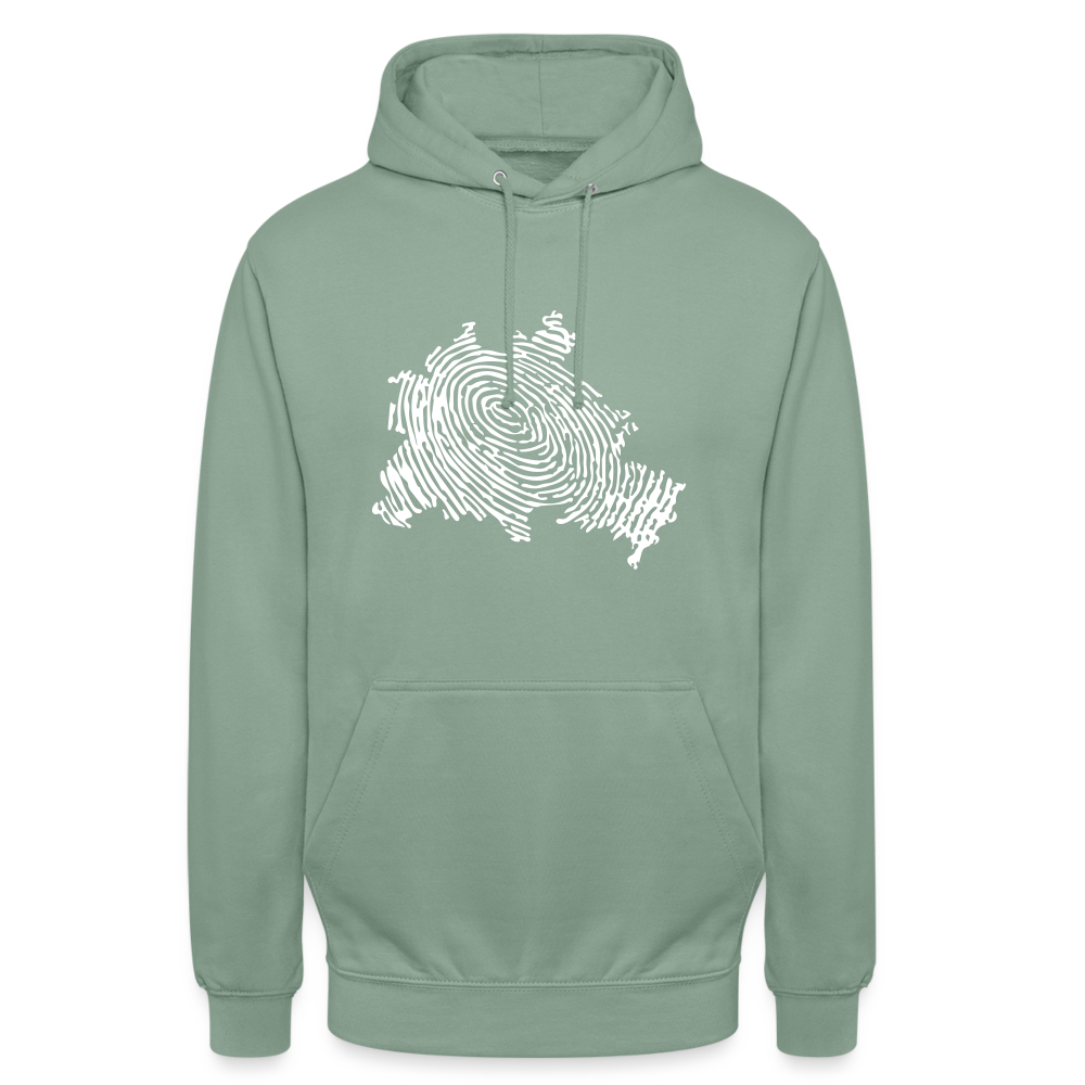 Berliner Finger - Unisex Hoodie - Graugrün