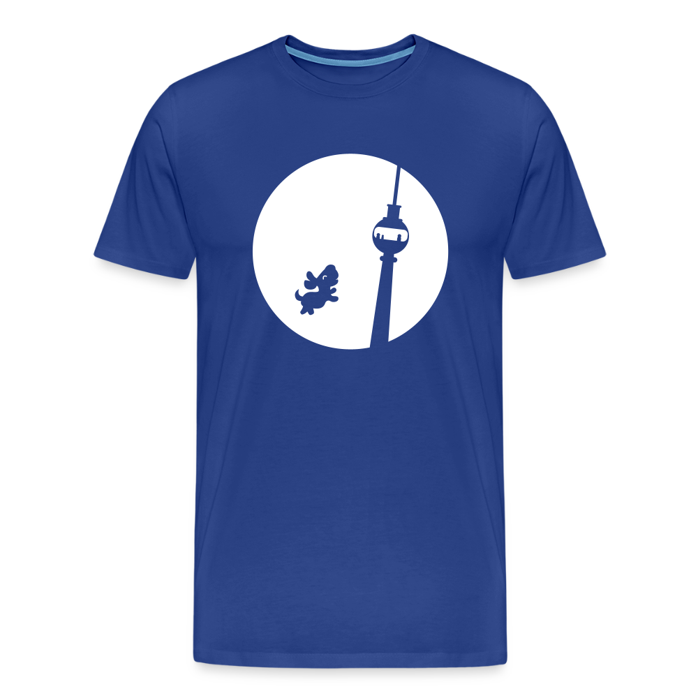 Hund am Fernsehturm - Männer Premium T-Shirt - Königsblau