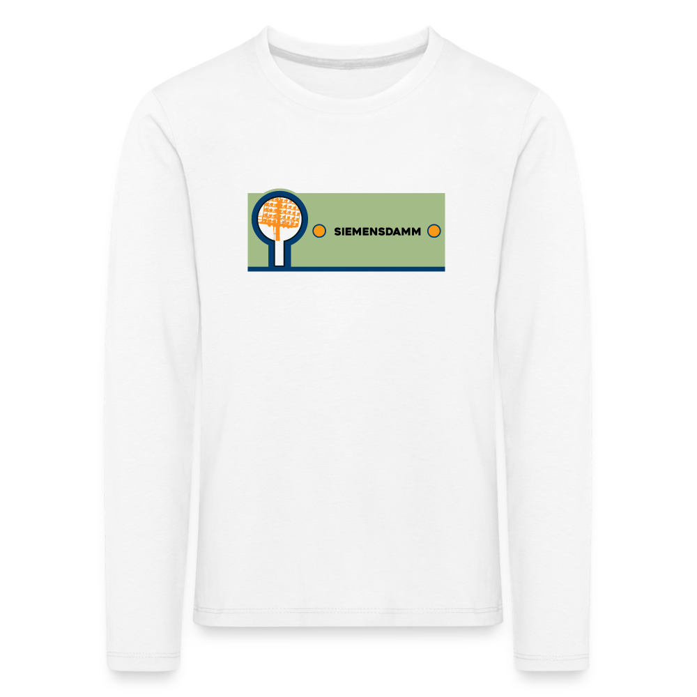 Siemensdamm - Kinder Langarmshirt - Weiß