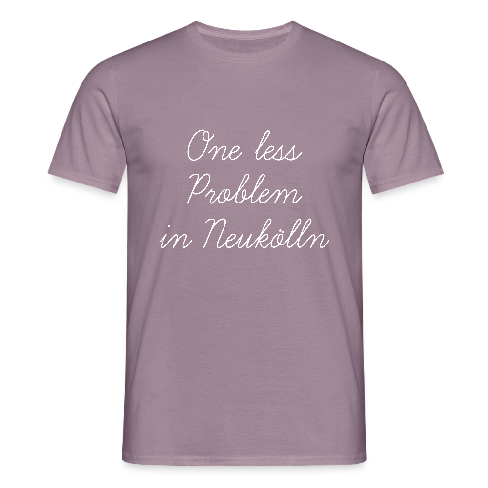 One Less Problem in Neukölln - Männer Premium T-Shirt - Lilagrau 