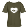 I love Berlin weiß - Relaxed Rundhals Frauen Bio-T-Shirt - Khaki