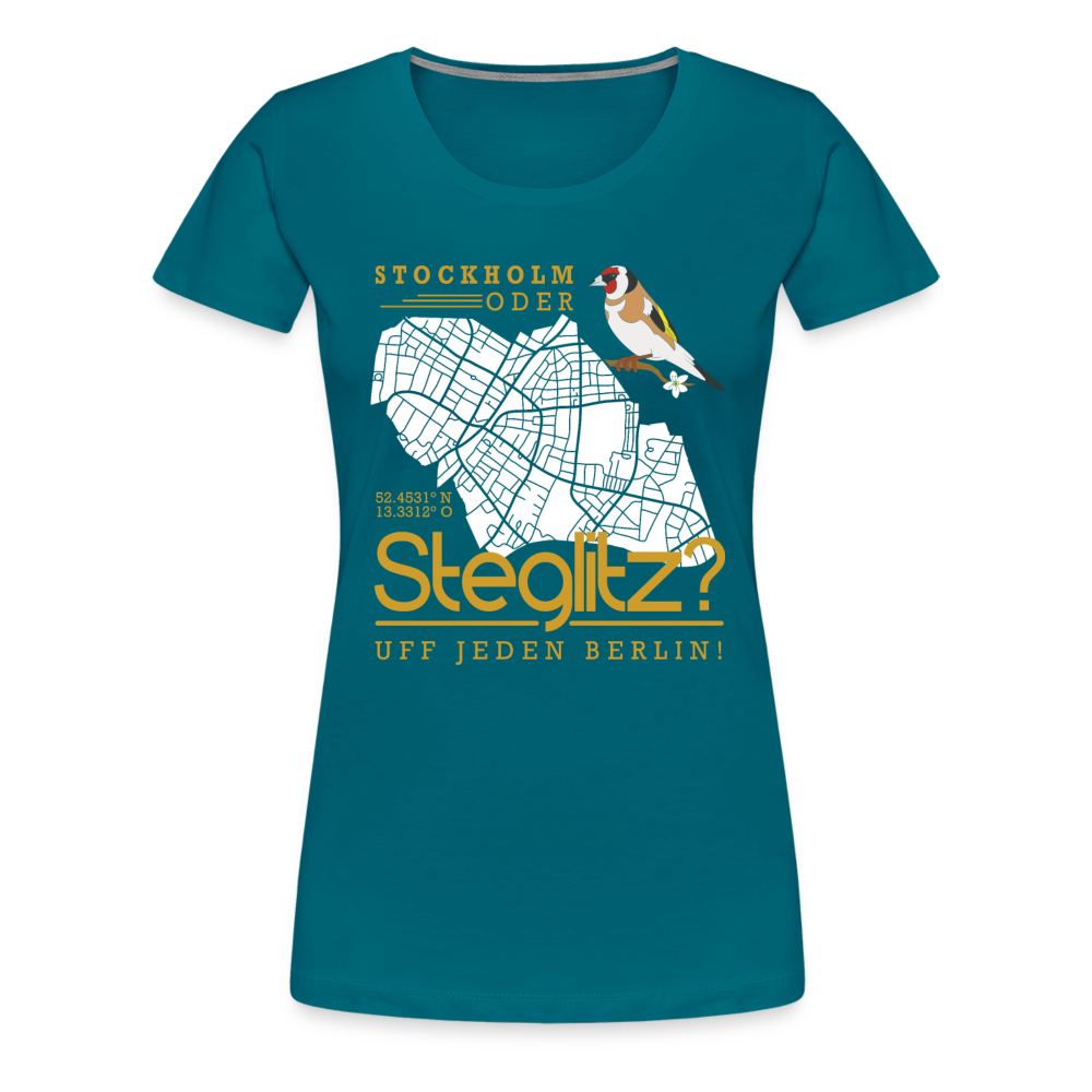 Stockholm oder Steglitz - Frauen Premium T-Shirt - Divablau