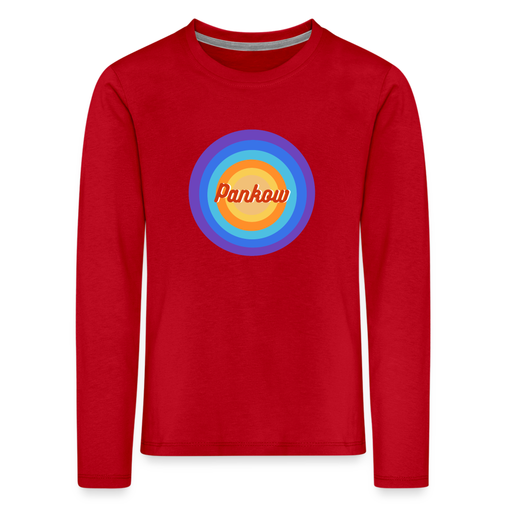 Pankow Retro - Kinder Langarmshirt - Rot