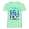 Spandau Planet Earth - Männer Premium T-Shirt - Mintgrün