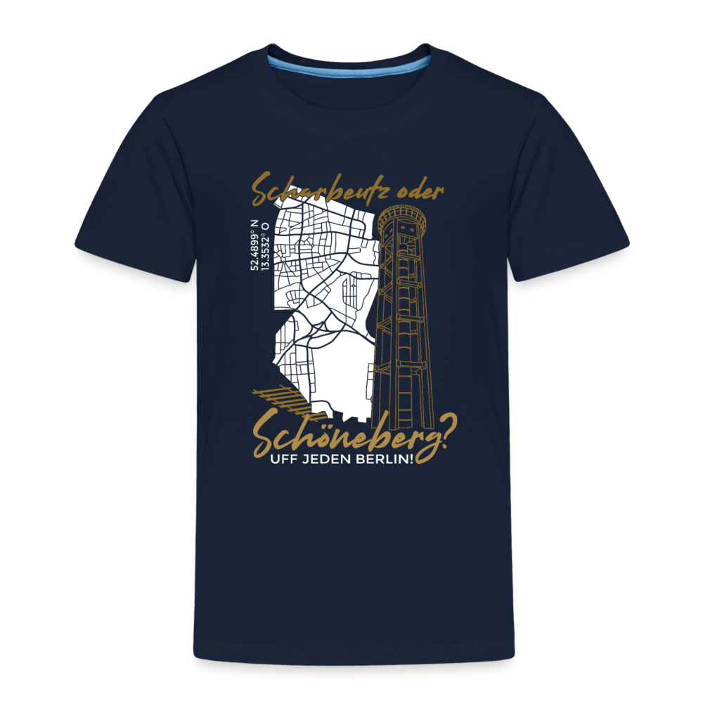 Scharbeutz oder Schöneberg - Kinder Premium T-Shirt - Navy