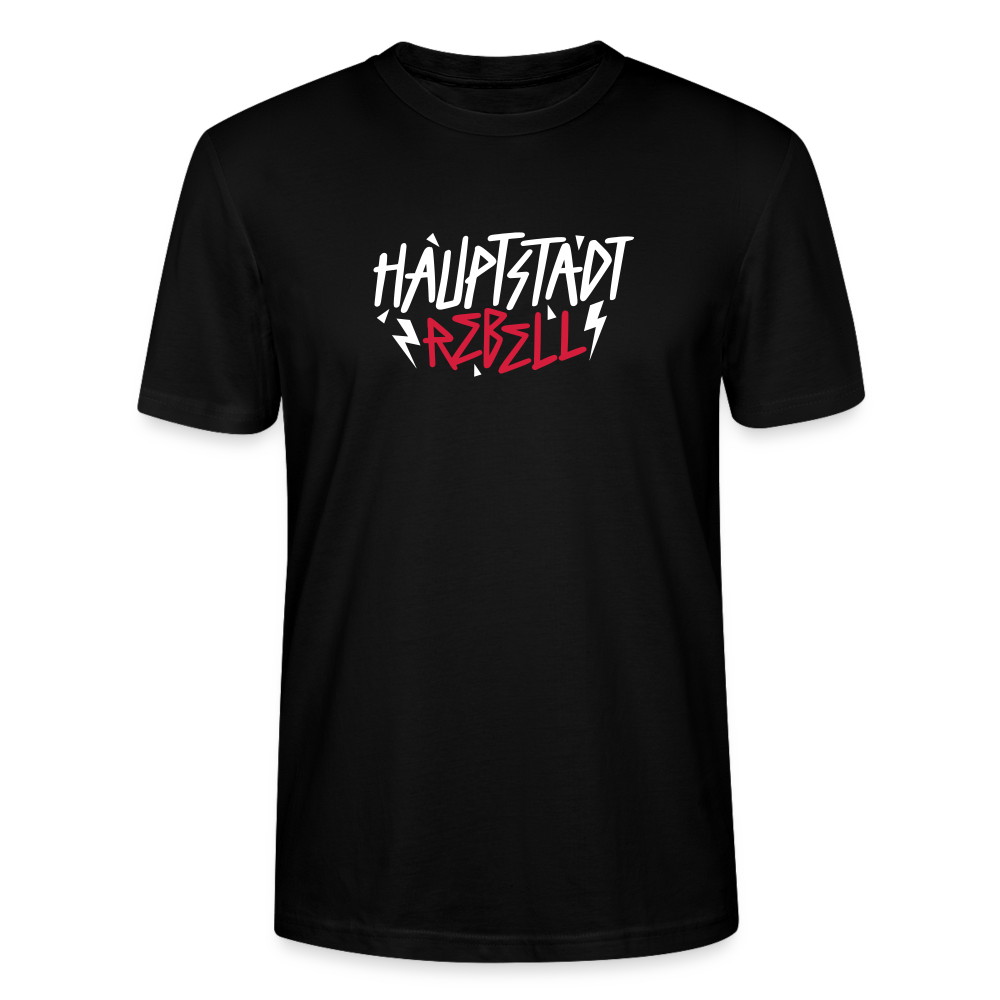 Haupstadt Rebell - Männer Premium Bio T-Shirt - Schwarz