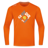 Ick seh' dir. Dit is'n Problem. - Männer Sport Langamshirt - Neonorange