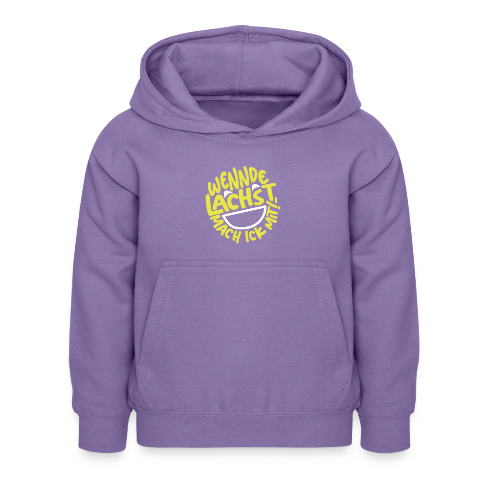 Wennde lachst, mach ick mit! - Kinder Hoodie - Lavendel