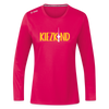 Kiezkind - Frauen Sport Langarmshirt - dunkles Pink