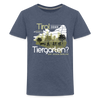 Tirol oder Tiergarten - Teenager Premium T-Shirt - Blau meliert