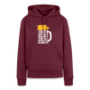 Ick kieke, staune, wunda mir, wie'n kühles Bier jefällt mir hier - Frauen Premium Hoodie - Burgunderrot