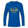 Jeh mah nich uffn Keks gelb - Frauen Sport Langarmshirt - Royalblau