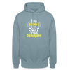 Lass Sonne rin, dit Jraue draußen! - Unisex Hoodie - Nebelblau