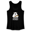 Pass ma uff Keule - Frauen Bio Tank Top - Schwarz
