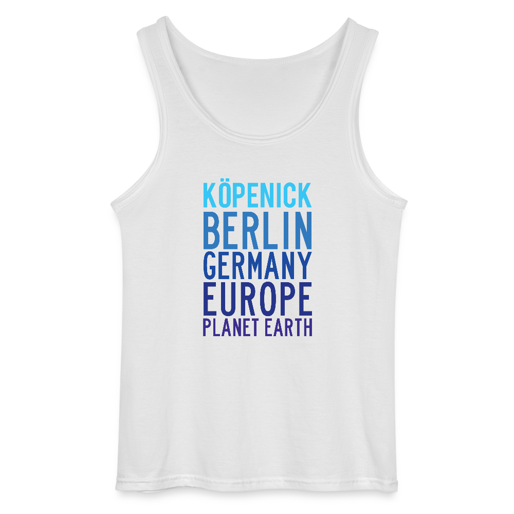Köpenick Planet Earth - Männer Tank Top - Weiß
