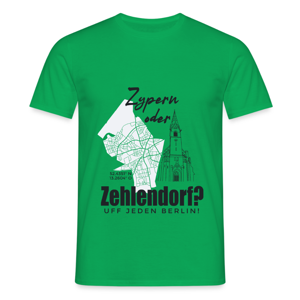 Zypern oder Zehlendorf - Männer Premium T-Shirt - Kelly Green