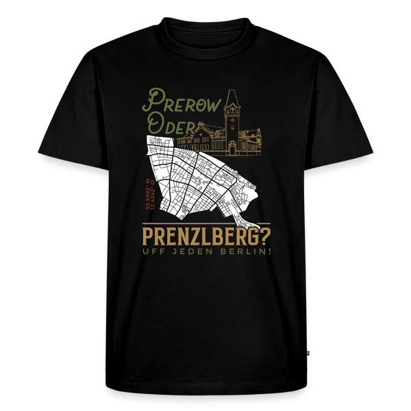 Prerow oder Prenzlberg - Männer Premium T-Shirt - Schwarz