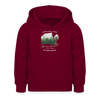 Grönland oder Grunewald - Kinder Hoodie - Bordeaux