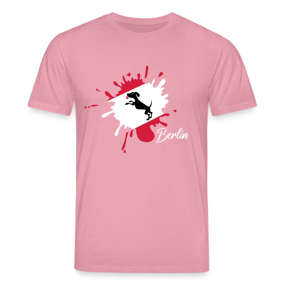 Berlin Klecks Hund - Unisex Bio T-Shirt - Lila Traum