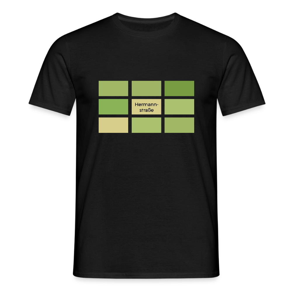 Hermanstrasse - Männer Premium T-Shirt - Schwarz