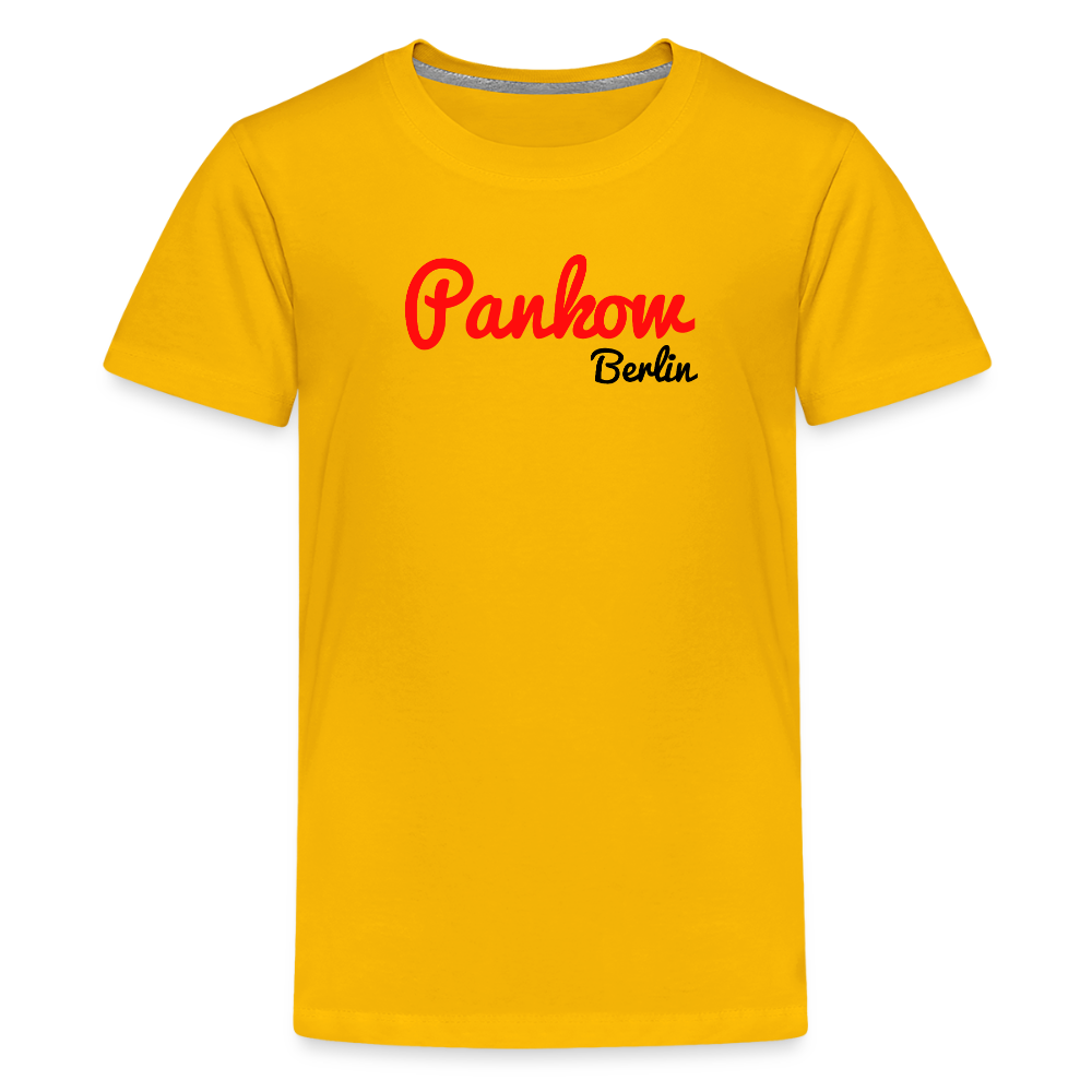 Pankow Berlin - Teenager Premium T-Shirt - Sonnengelb