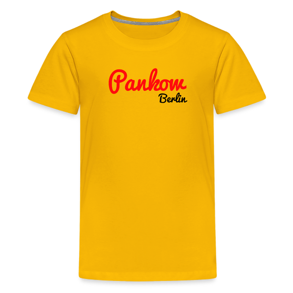 Pankow Berlin - Teenager Premium T-Shirt - Sonnengelb