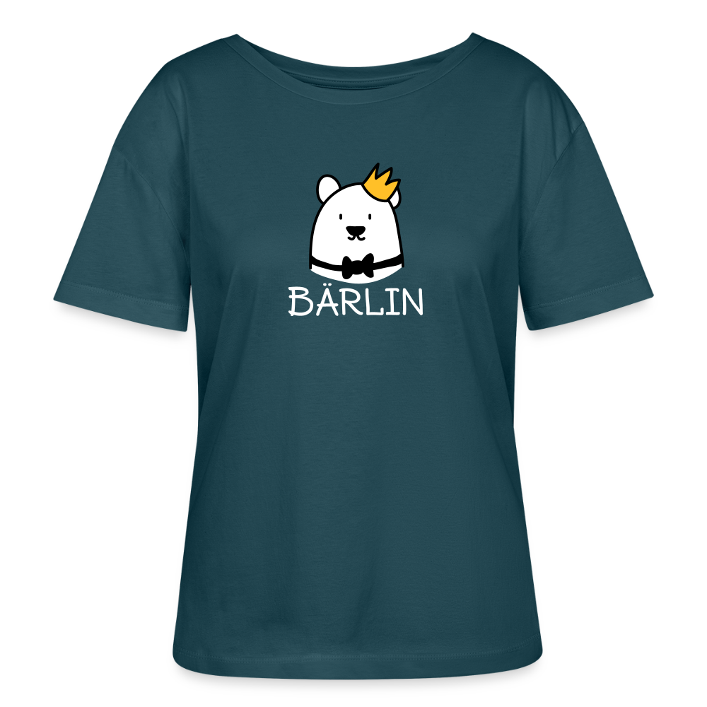 Bärlin - Relaxed Rundhals Frauen Bio-T-Shirt - Dunkles Petrol