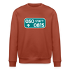 030 statt 0815 - Unisex Bio Sweatshirt - Terrakotta