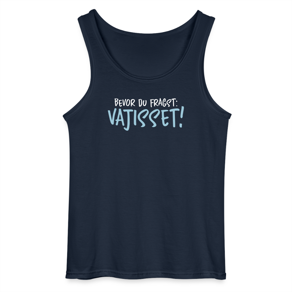 Bevor du fragst - Männer Tank Top - Navy