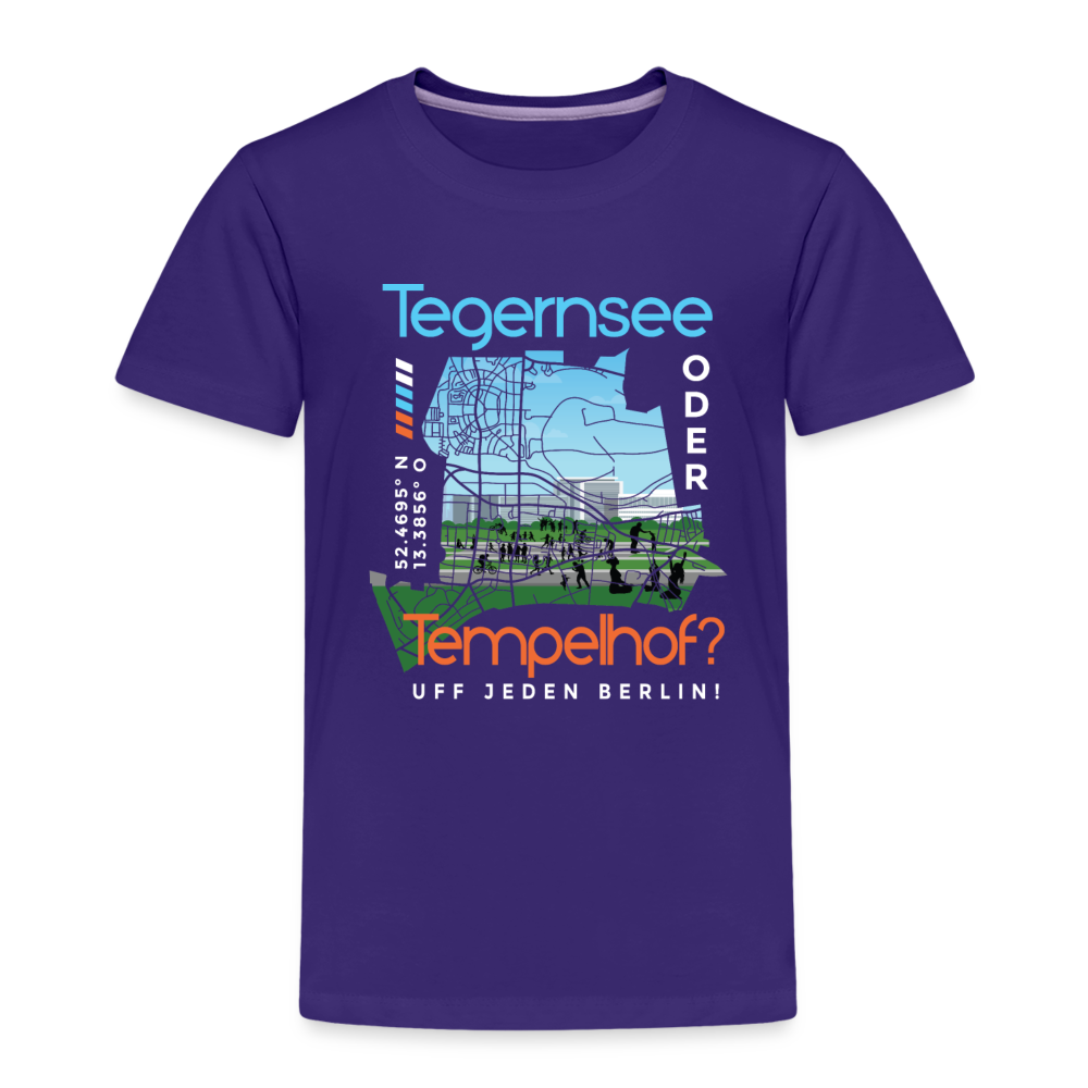 Tegernsee oder Tempelhof - Kinder Premium T-Shirt - Lila