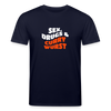 Sex, Drucks & Currywurst - Unisex Bio T-Shirt - Navy