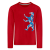 Berliner Bär Geometrie - Kinder Langarmshirt - Rot