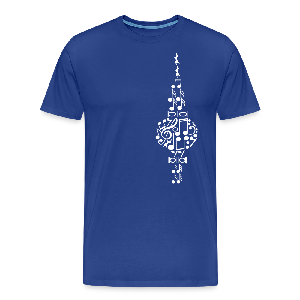Fernsehturm der Noten - Männer Premium T-Shirt - Königsblau