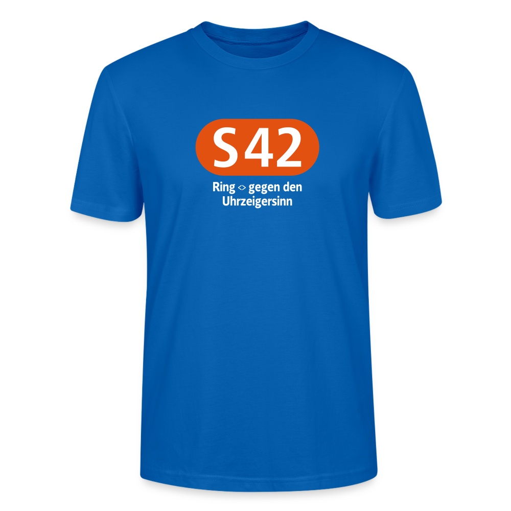 S42 - Männer Bio T-Shirt - Pfauenblau