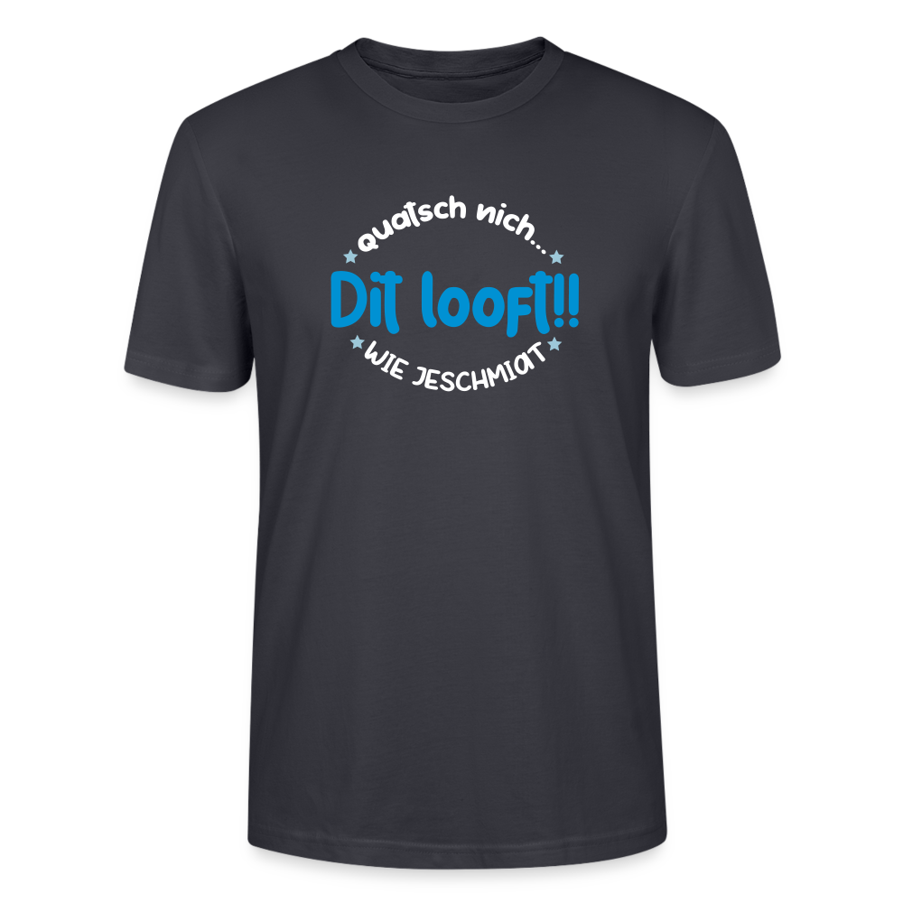 Dit Looft! - Männer Bio T-Shirt - Dunkles Graublau