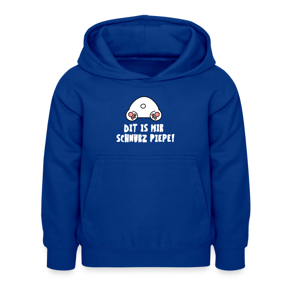 Dit is mir Schnurz Piepe - Kinder Hoodie - Royalblau