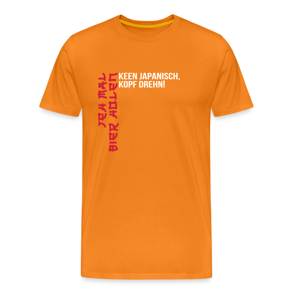 Jeh mal Bier holen! - Männer Premium T-Shirt - Orange