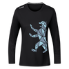 Berliner Bär Geometrie - Frauen Sport Langarmshirt - Schwarz