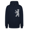 Berliner Bär im Netz - weiß - Unisex Hoodie - Navy
