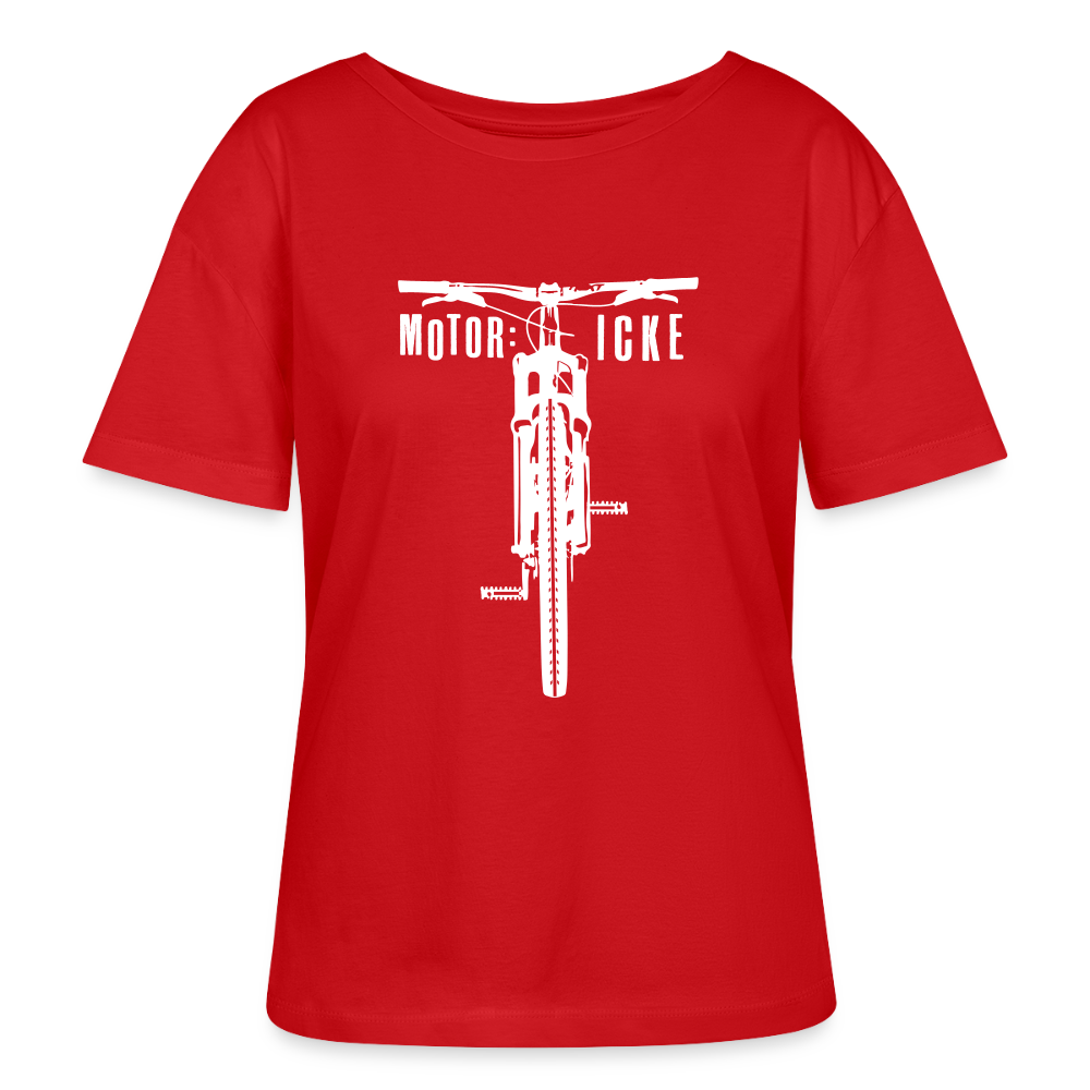 Motor icke - Relaxed Rundhals Frauen Bio-T-Shirt - Rot