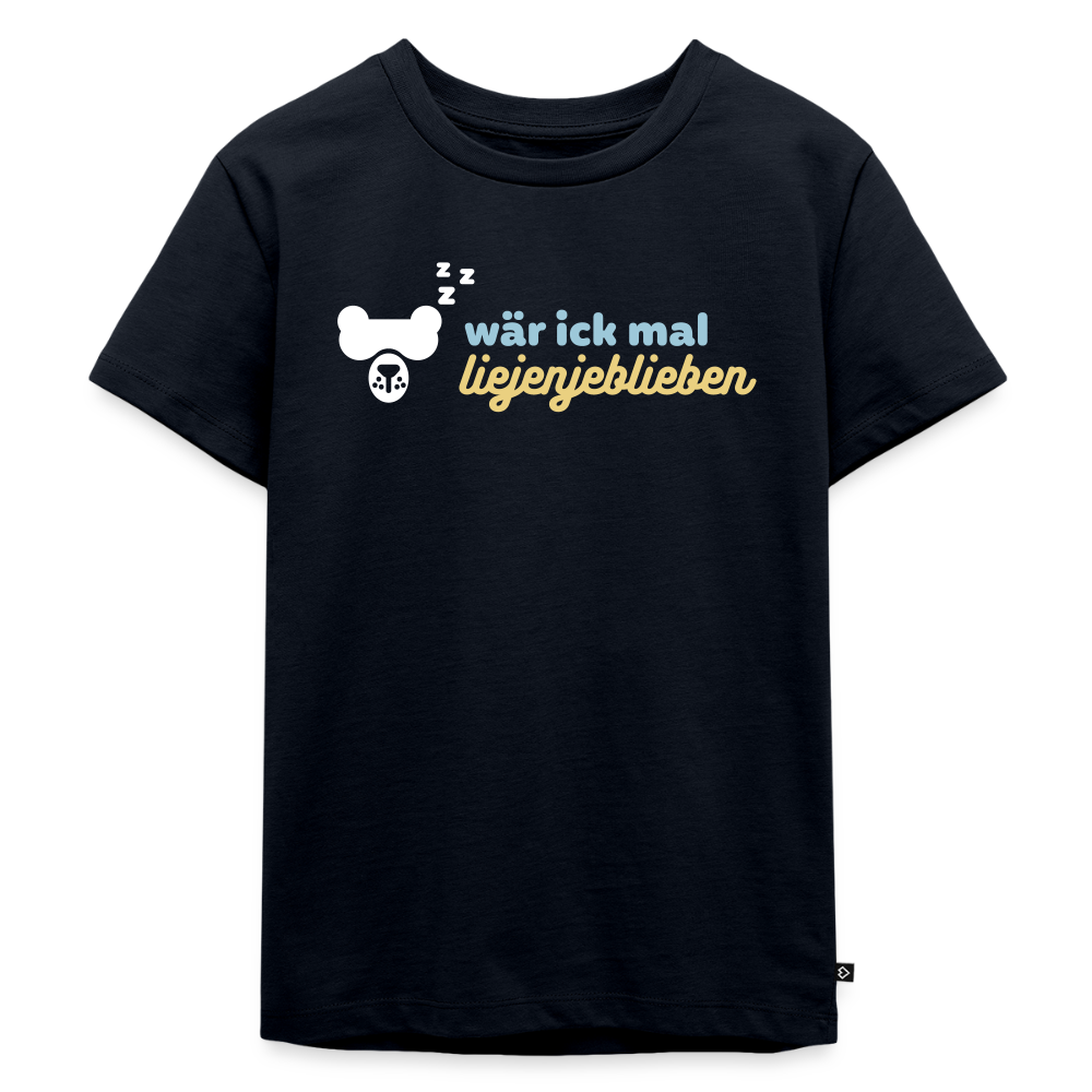 wär ick mal liejenjeblieben - Kinder Premium T-Shirt - Navy