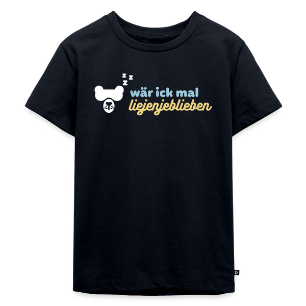 wär ick mal liejenjeblieben - Kinder Premium T-Shirt - Navy