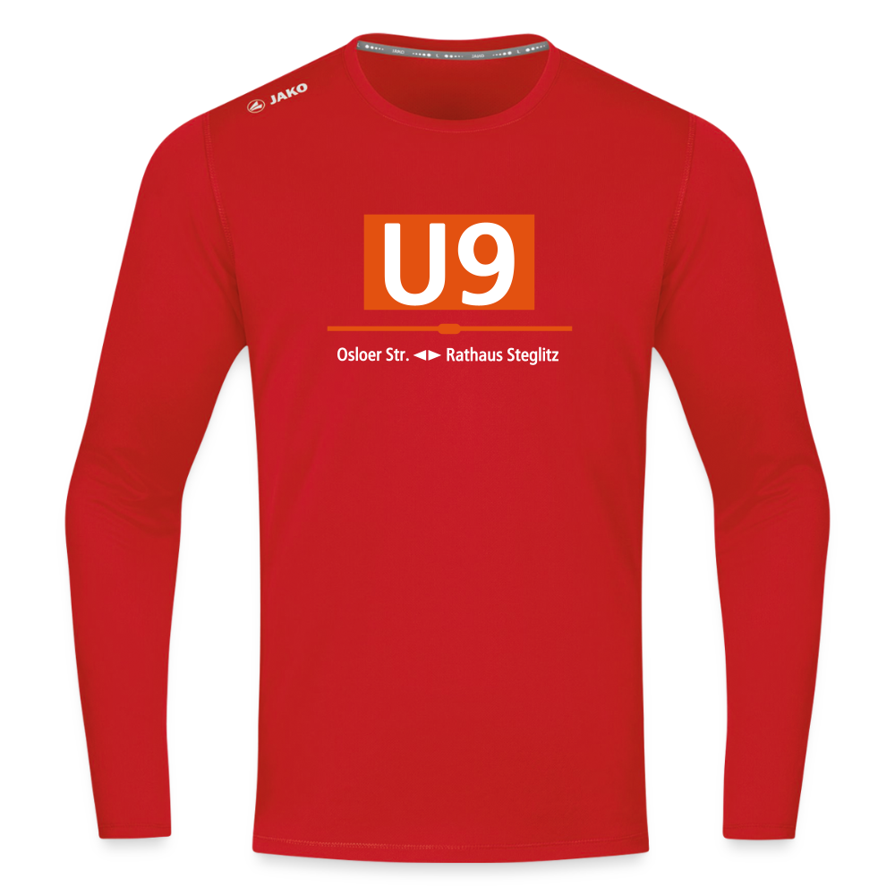 U9 - Männer Sport Langamshirt - Rot