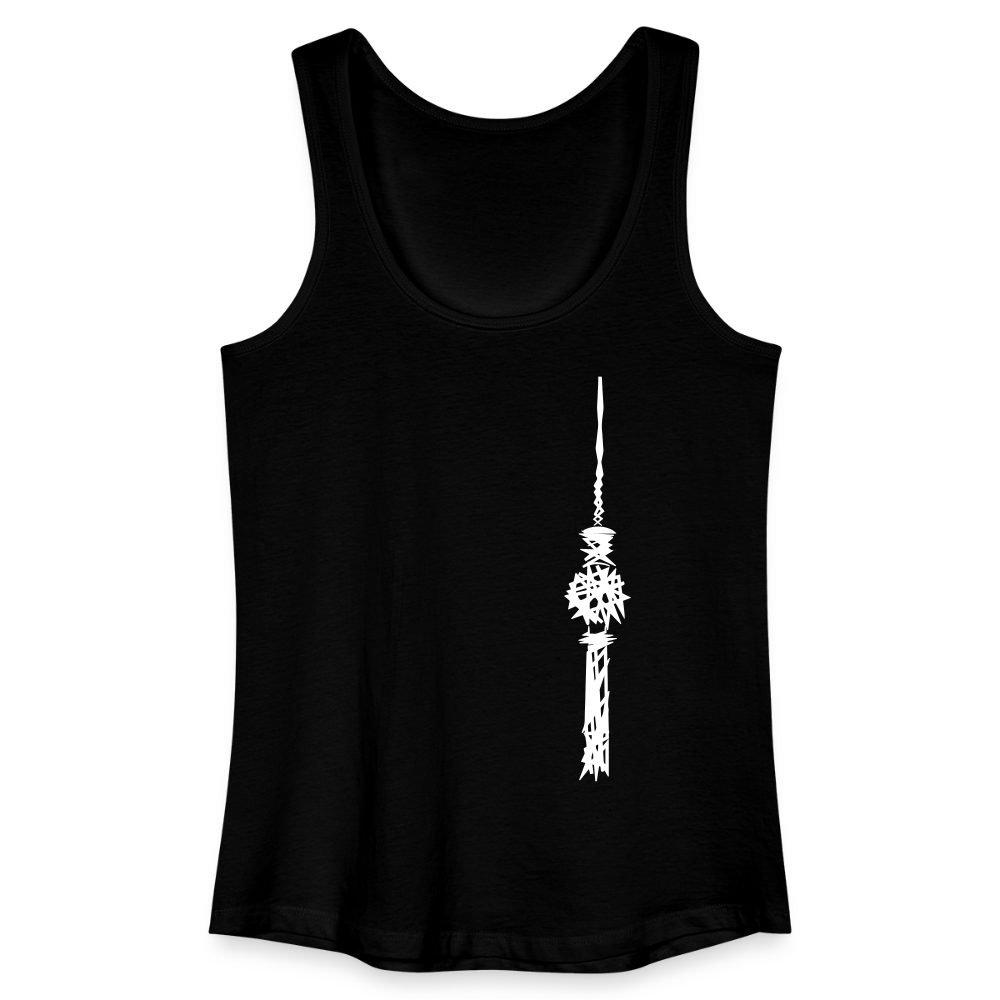 Fernsehturm Zick zack - Frauen Bio Tank Top - Schwarz