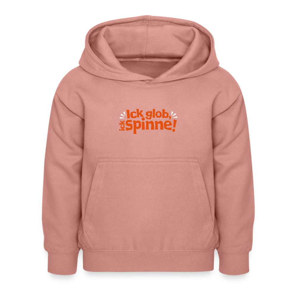 Ick glob, ick spinne! - Kinder Hoodie - Altrosa