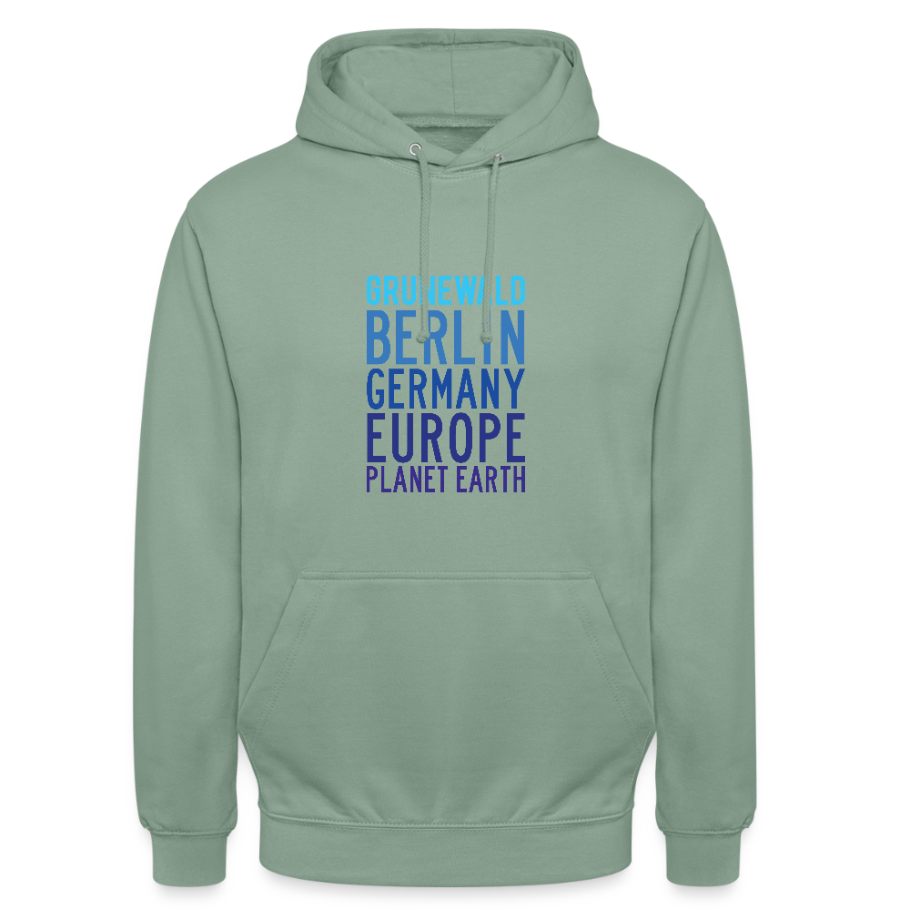 Grunewald Planet Earth - Unisex Hoodie - Graugrün