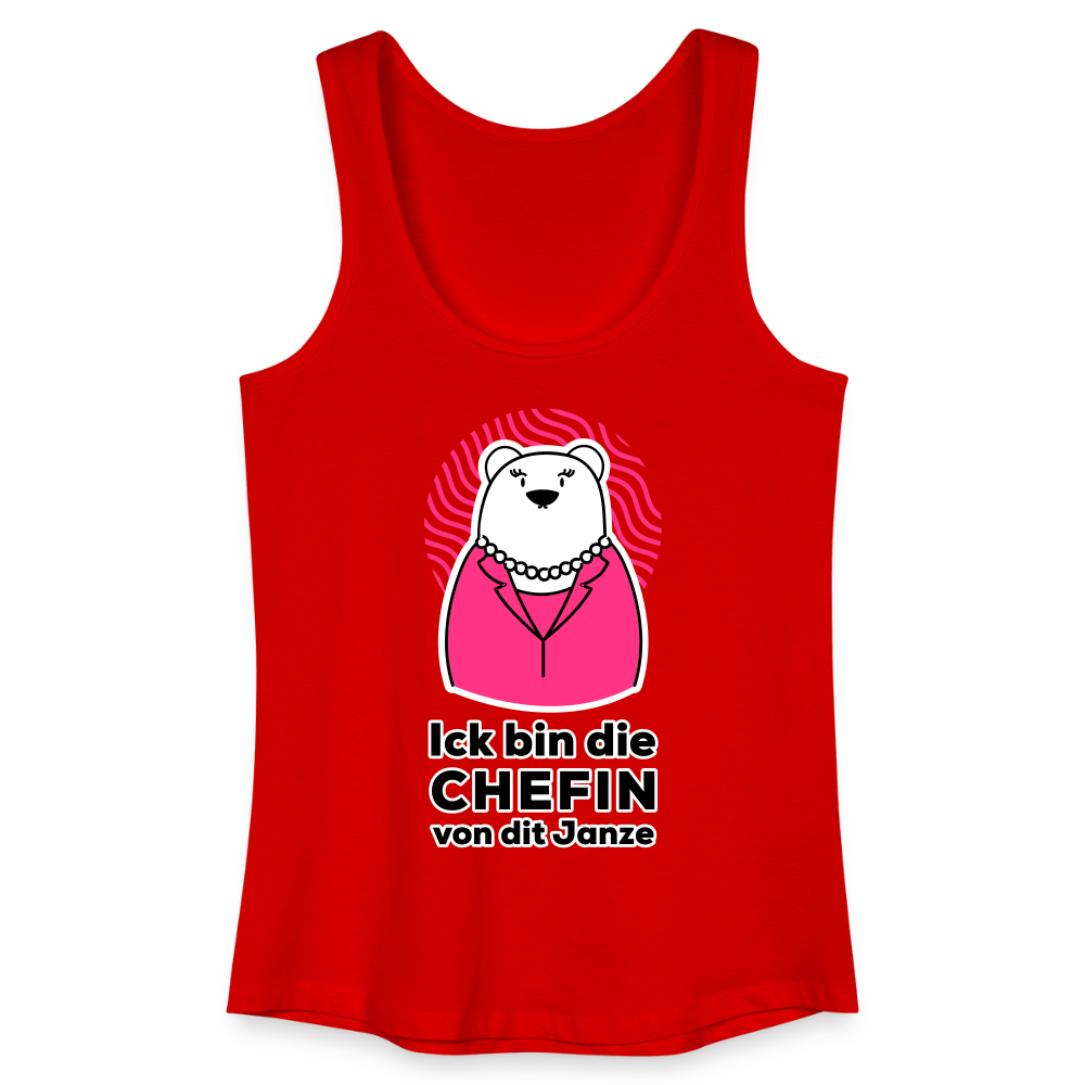 Chefin - Frauen Bio Tank Top - Rot
