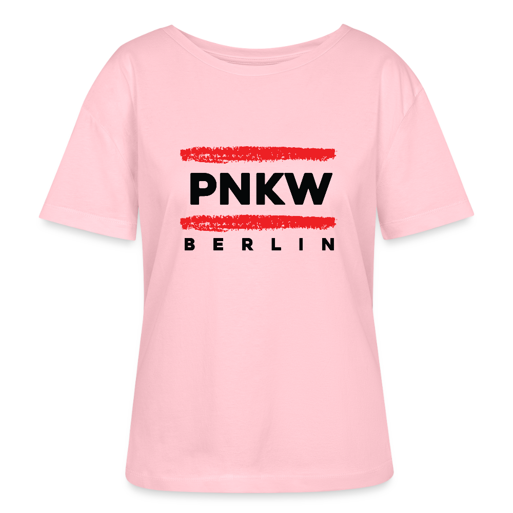 PNKW - Relaxed Rundhals Frauen Bio-T-Shirt - Hellrosa