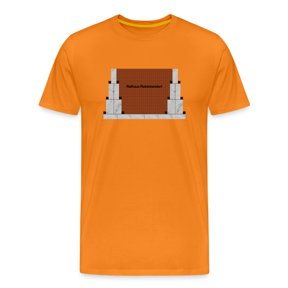 Rathaus Reinickendorf - Männer Premium T-Shirt - Orange