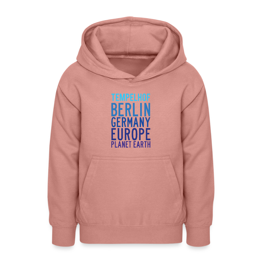 Tempelhof Planet Earth - Teenager Hoodie - Altrosa